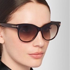 Authentic Tom Ford Gina sunglasses brown black